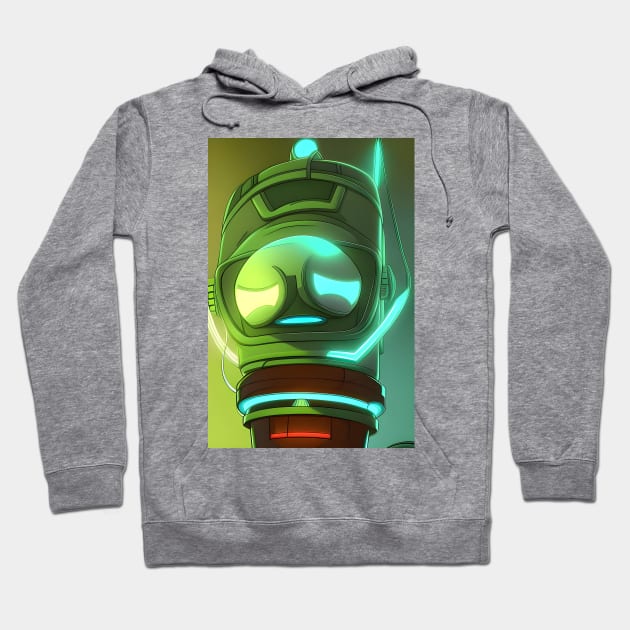 Neon robot Hoodie by Urbanic